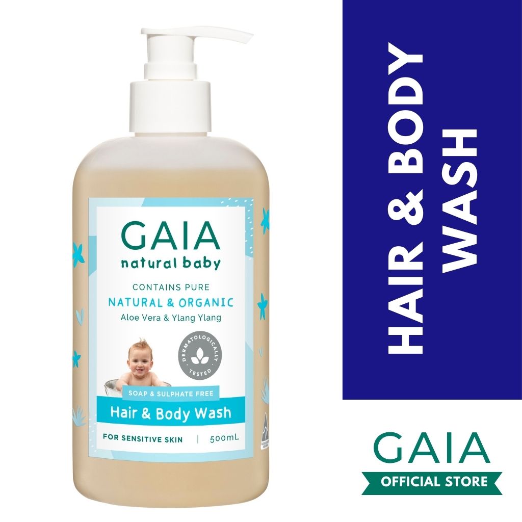 Gaia baby hair store and body wash