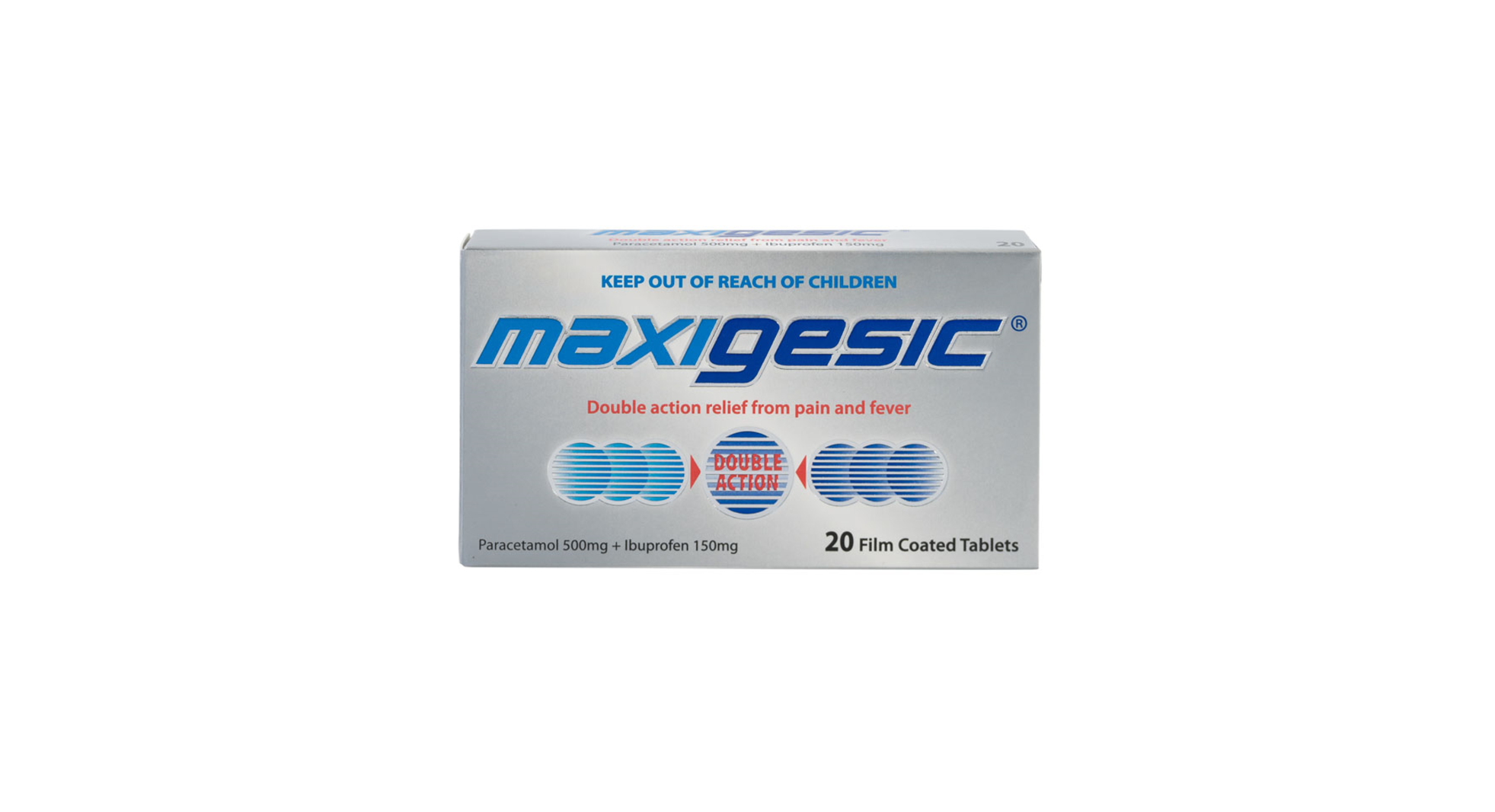 Maxigesic Double Action Fever & Pain Relief, Paracetamol and Ibuprofen