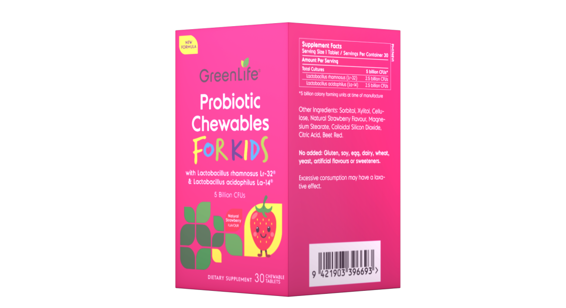 GreenLife Probiotic Chewables For Kids 30 Chewable Tablets Doctor