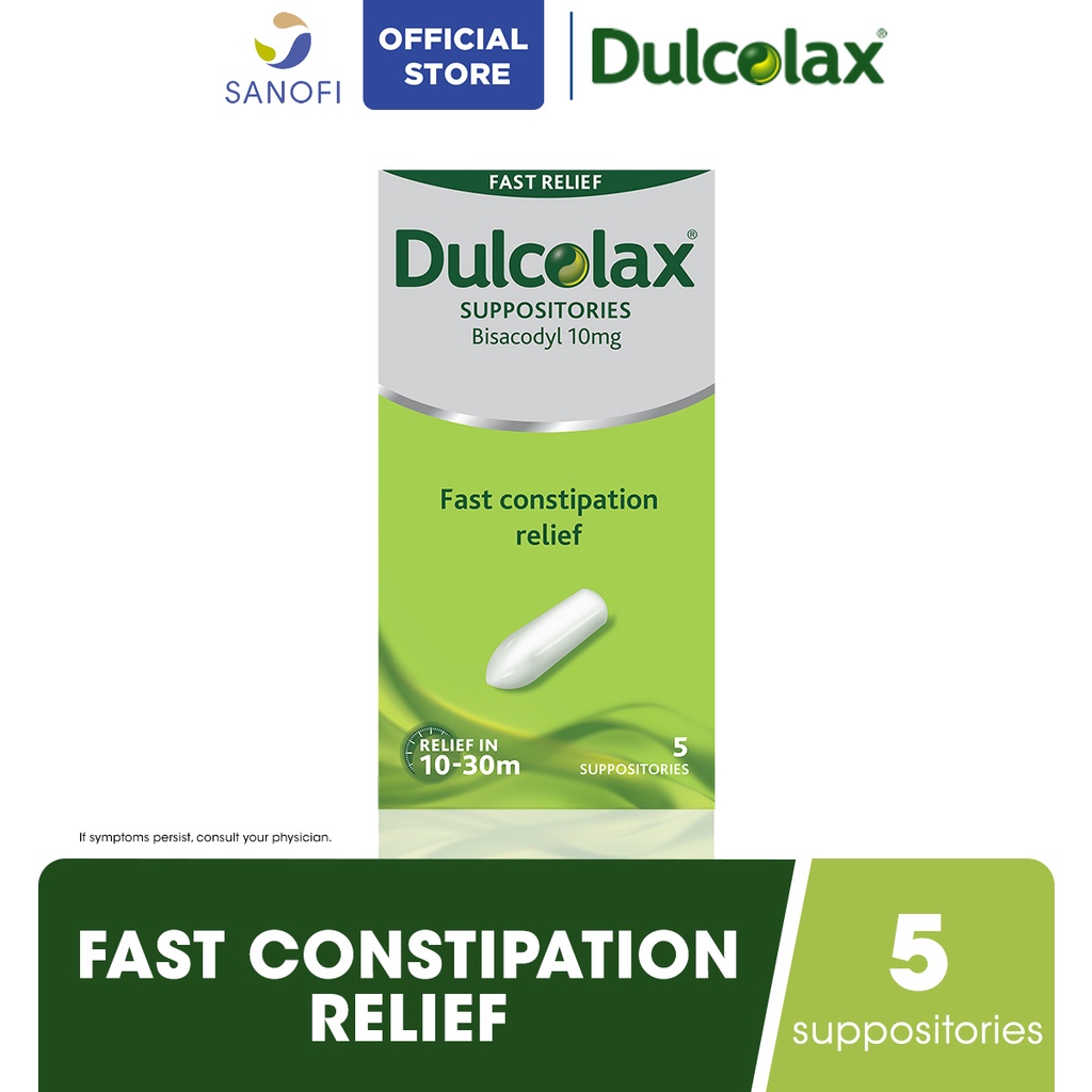 DULCOLAX Constipation Relief Suppository 5s, Digestive Care