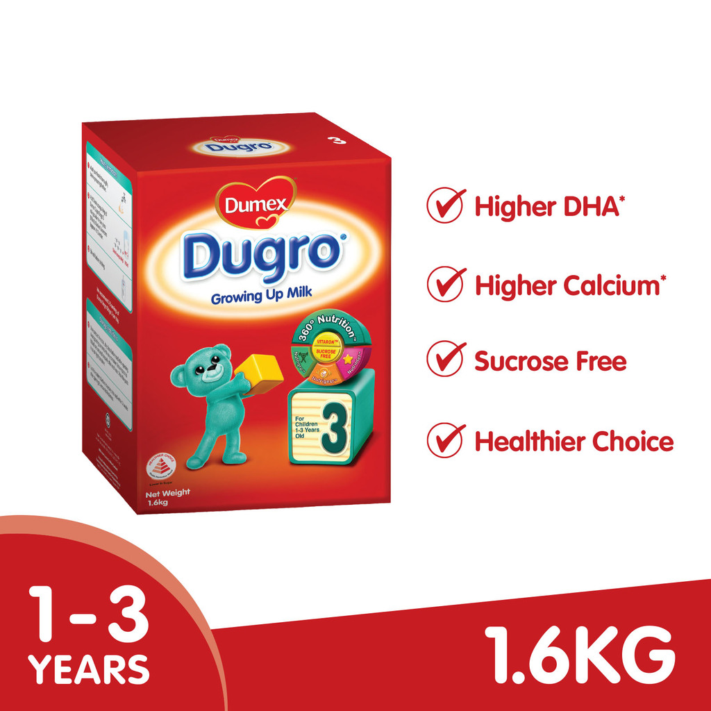 Dumex Dugro Stage 3 Growing Up Baby Milk Formula (1.6kg) | Doctor ...