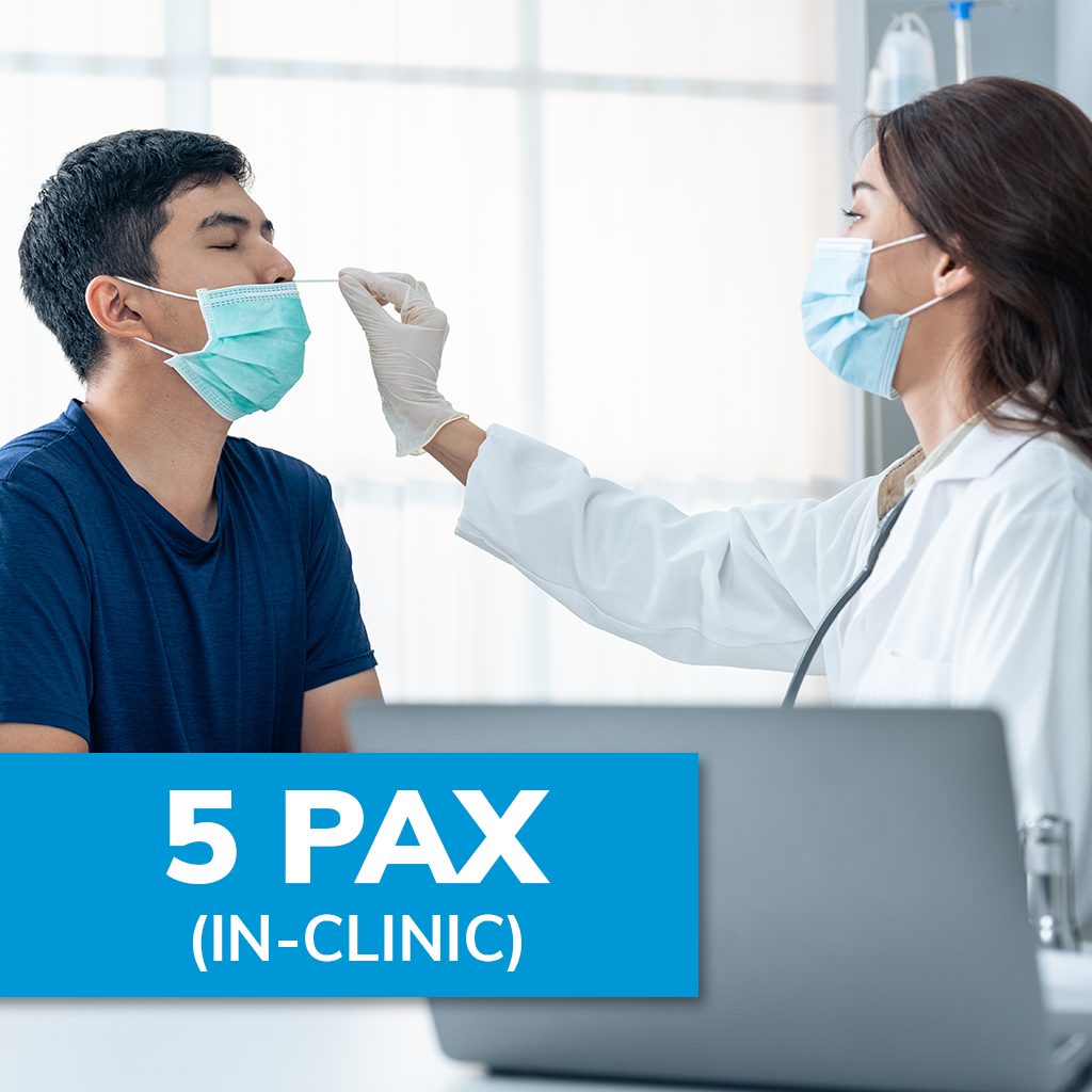 Covid19 RTK Swab Tests (5pax) Test in Clinic Doctor Anywhere Marketplace