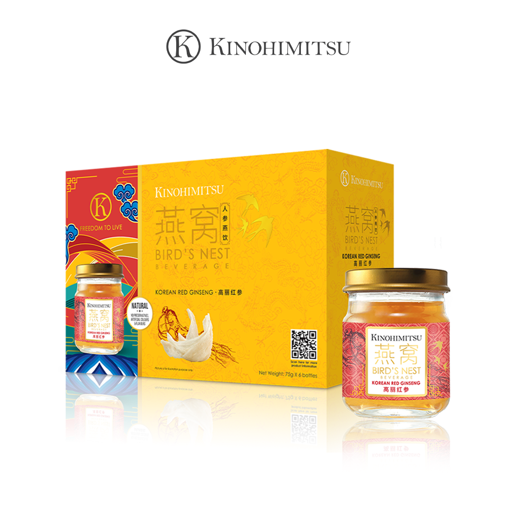 Kinohimitsu Bird's Nest with Korean Red Ginseng 6's [Bundle of 2