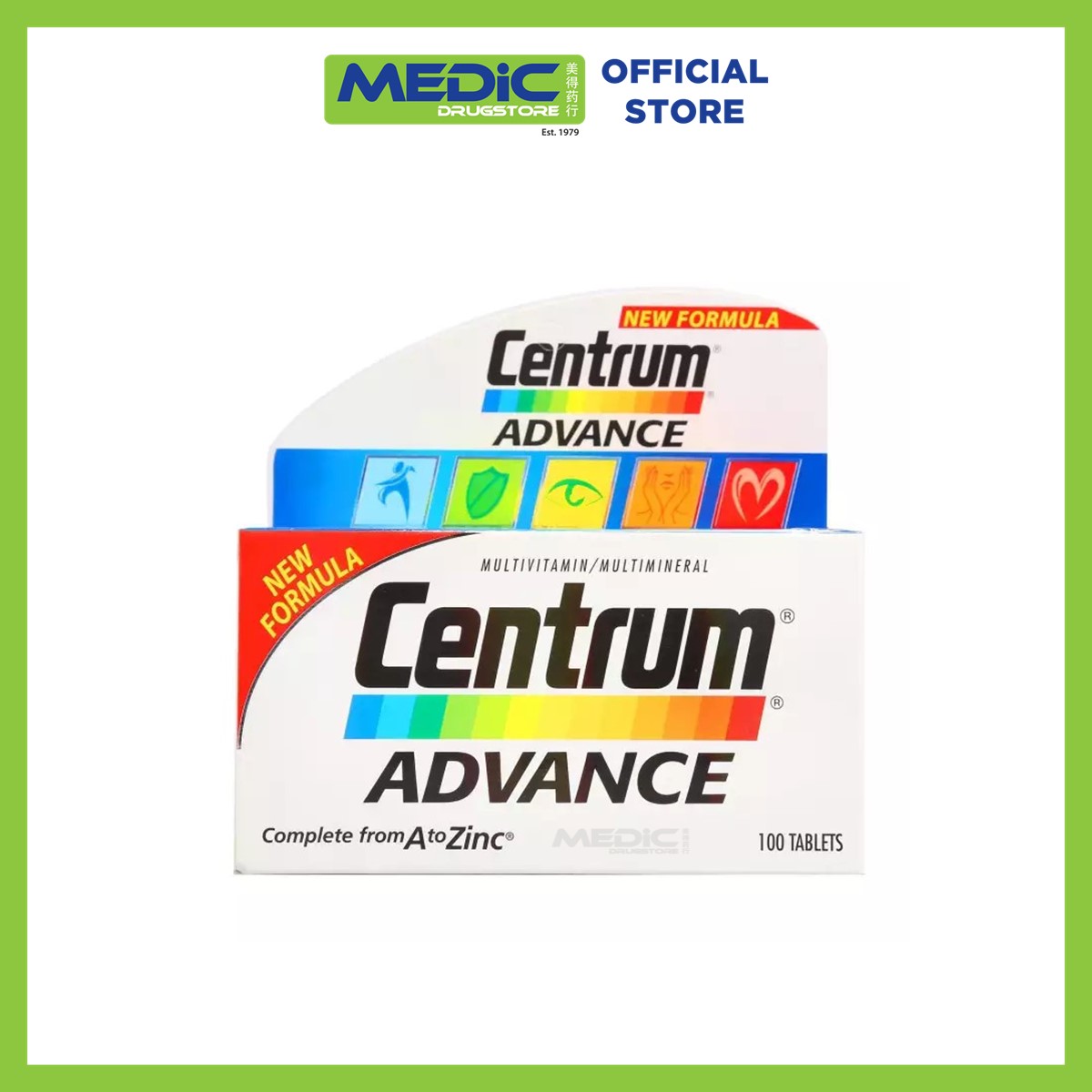 Centrum Advance Multivitamin And Mineral Tablets 100