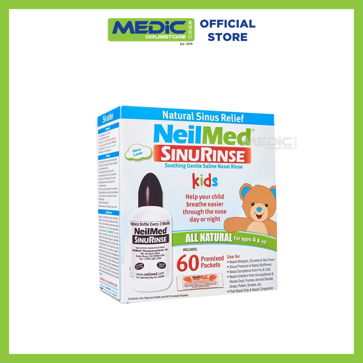 NeilMed SINUS RINSE Saline Nasal Kit