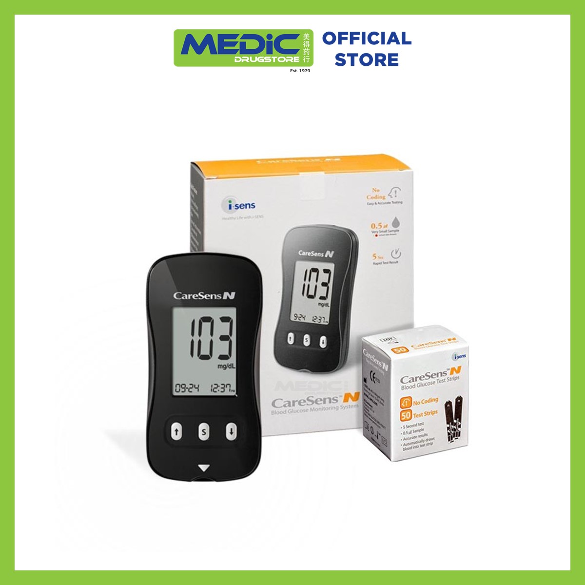 CareSens N Blood Glucose Monitoring System (SKU 10571) Doctor