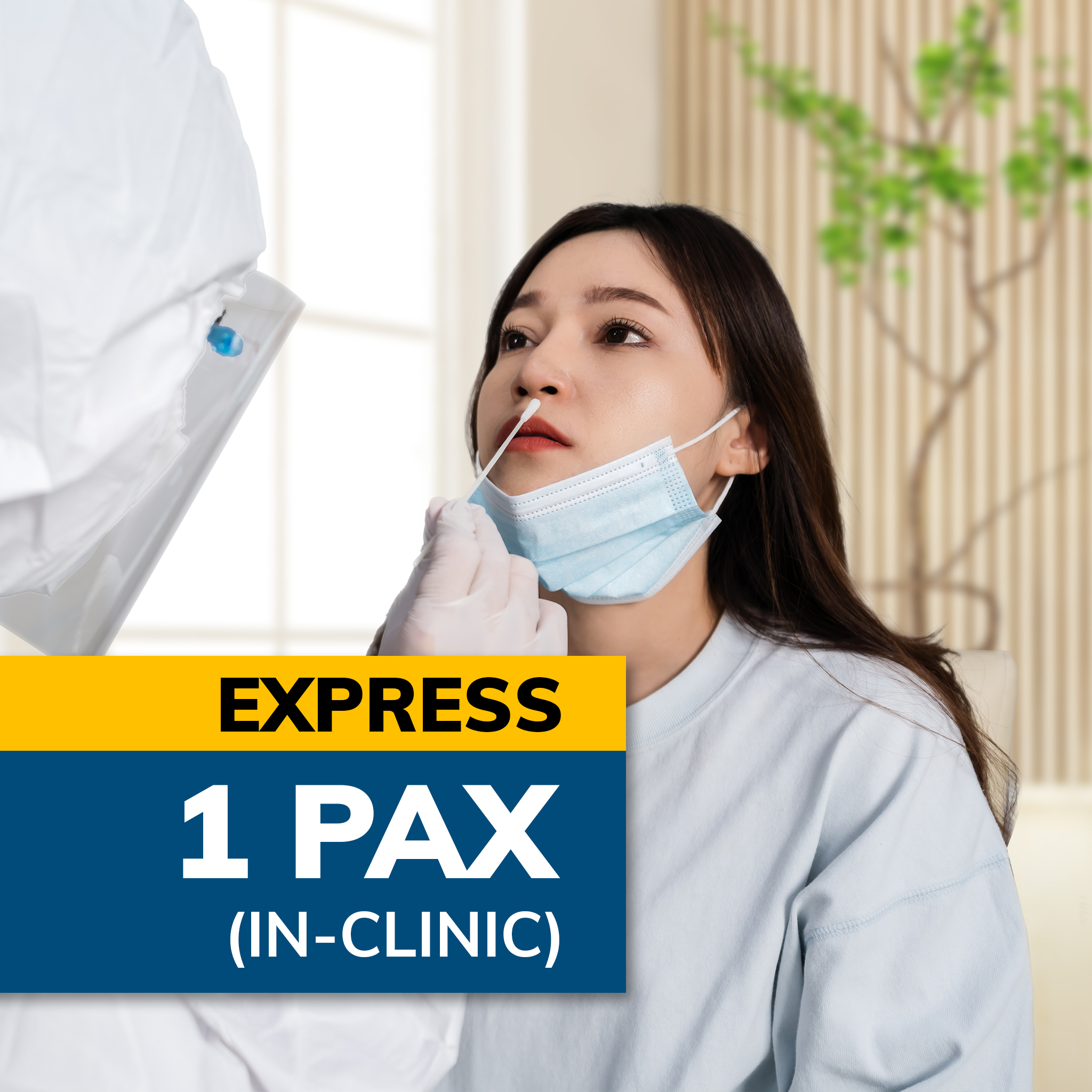 Express Pre-Departure PCR Swab (In-Clinic)