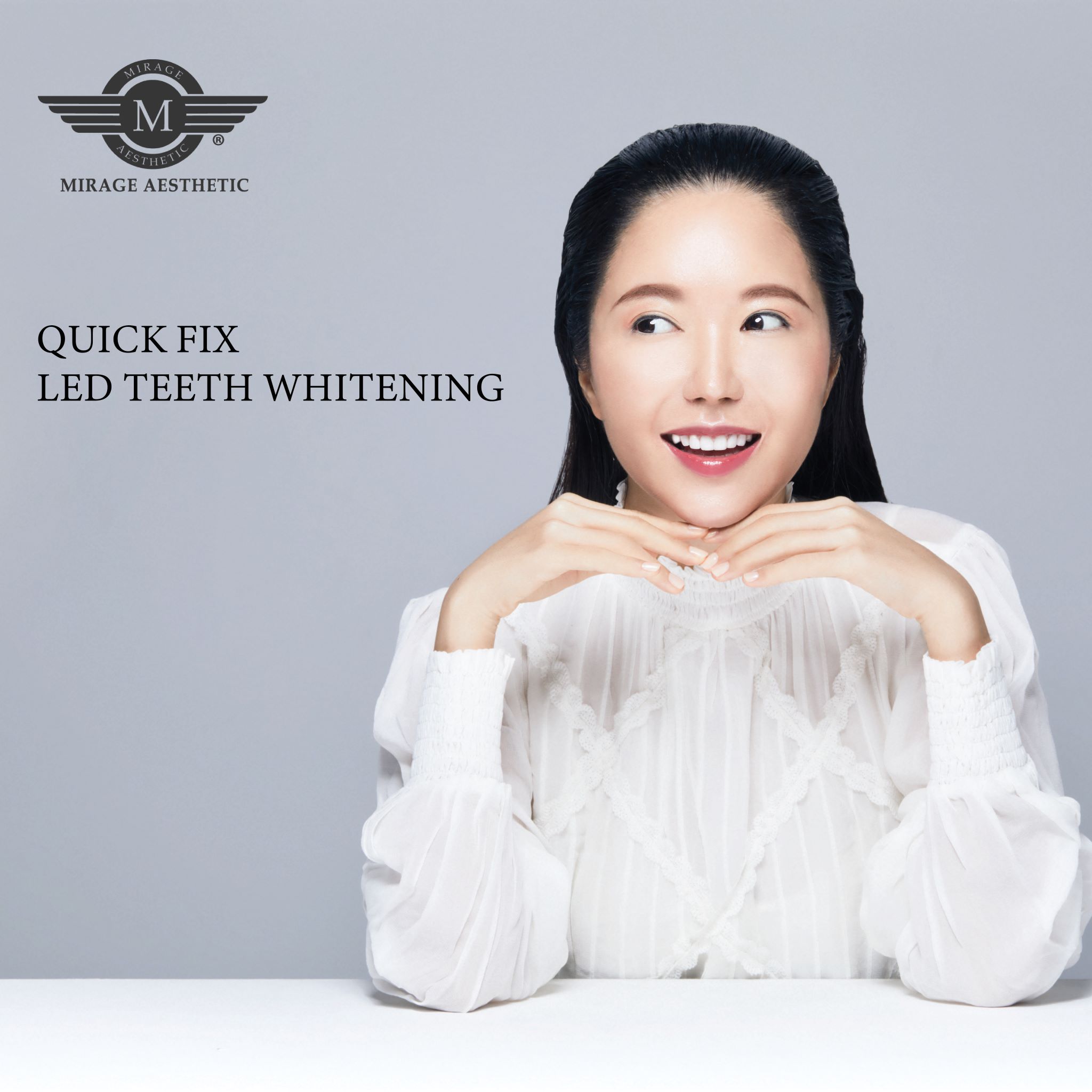 Mirage Aesthetic QuickFix LED Teeth Whitening (Inclusive of GST